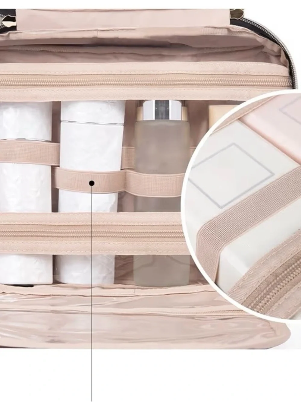 Smart Set Light Blush Pink Cosmetic Organizer Bag